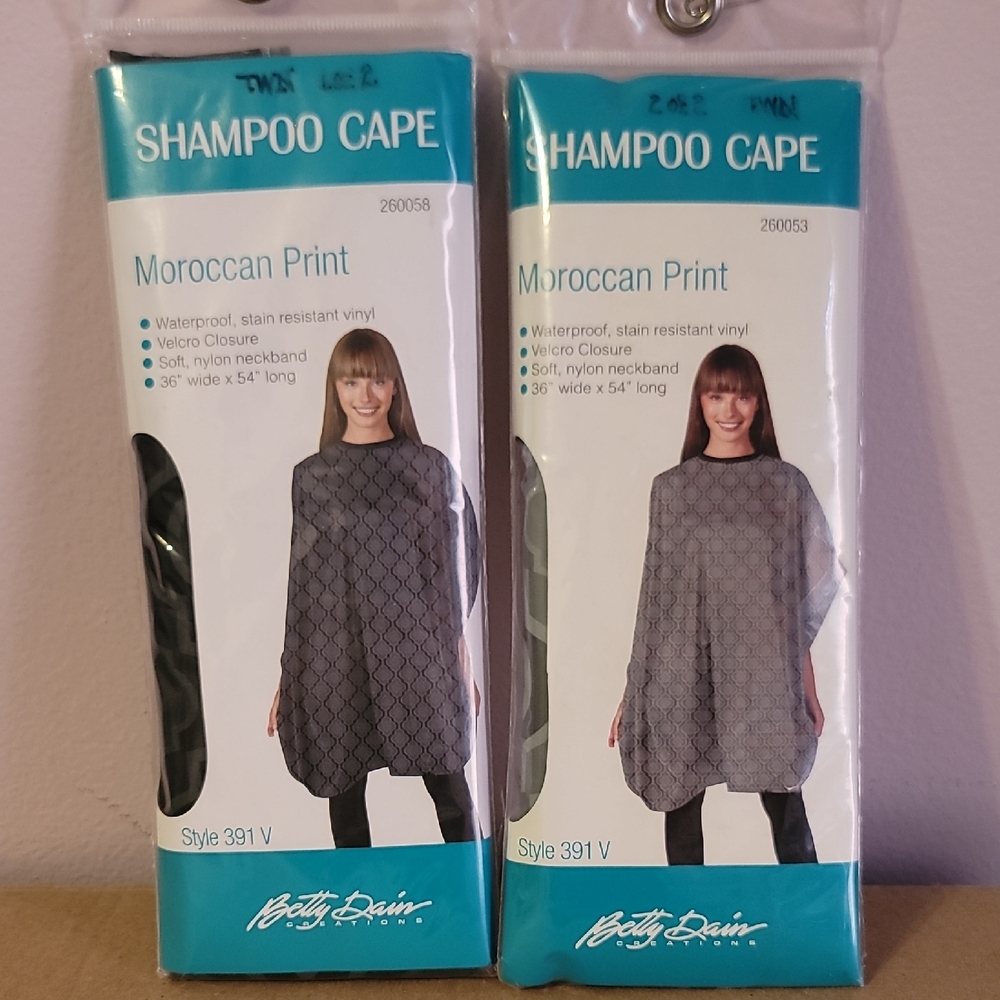 Betty Dain Moroccan Print Shampoo Cape